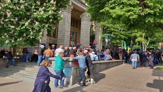 350 гірників із Львівщини вийшли на пікет у Києві
