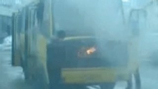 Львівська маршрутка №39 загорілася на ходу сьогодні
