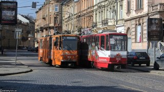 У Львові трамвай ускладнив трафік на вулиці Вітовського