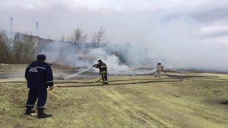 На Яворівщині виникла пожежа сірки