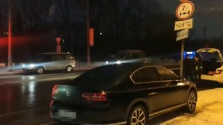 На перехресті Стрийська-Наукова п'яний водій зніс три обмежувальні стовпці