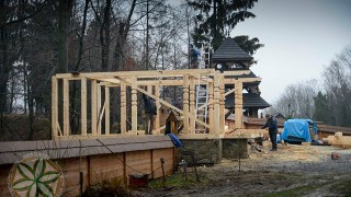 Студити будують каплицю у Шевченківському гаю за усного погодження Андрія Москаленка