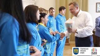 Міськрада Львова нагородила медалістів Європейських ігор грошовими преміями