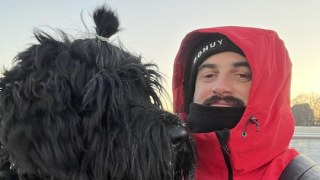 Ходорівчанин подолав понад 700 кілометрів пішки разом з собакою