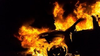У Львові вщент згоріла автівка