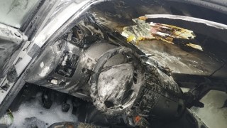 У Золочеві ледь не згорів мікроавтобус Mercedes