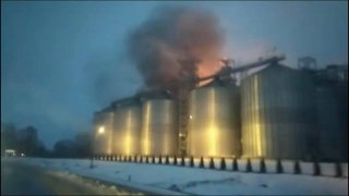 На Львівщині горить завод з виготовлення олії "Майола"
