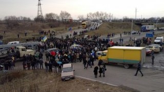 Стрияни заблокували міжнародну трасу Київ-Чоп
