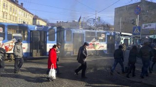 У Львові зайнявся трамвай №7