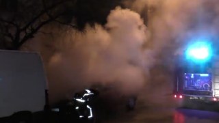 У Львові загорівся автомобіль Dacia Logan