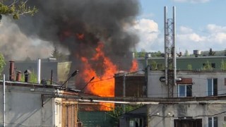 У Львові виникла пожежа на території шкірзаводу Світанок