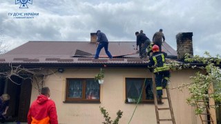 На Львівщині згорів дах житлового будинку