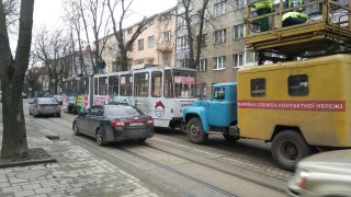 У Львові заблокований рух трамваїв