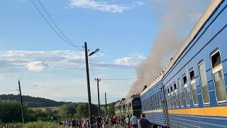 На Львівщині на ходу загорівся пасажирський поїзд Ворохта- Кременчук