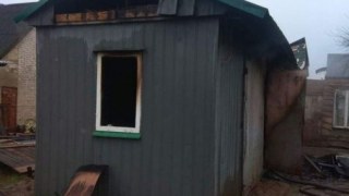 На Яворівщині вщент згоріла будівля
