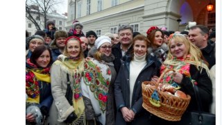 Порошенко завітав на Різдво до Львова
