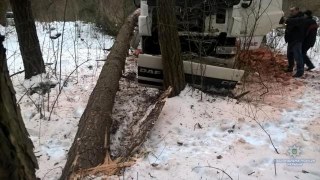 На Золочівщині вантажівка врізалась у дерево