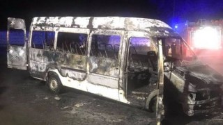 На Стрийщині вщент згорів автобус