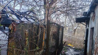 У Бориславі вщент згоріла господарська будівля