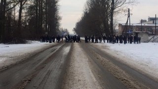 Шахтарі перекрили дорогу в Червонограді