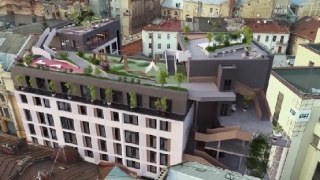 На вулиці Вороного у Львові збудують готель з громадським простором на даху