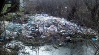 На березі річки у Буському районі виявили незаконний скид сміття