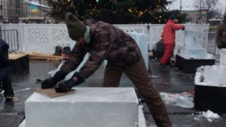 У Львові розпочався конкурс льодових скульптур