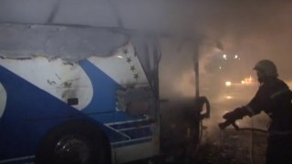 У Львові вщент згорів автобус