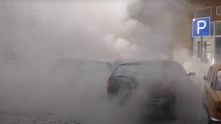 У Львові згоріла автівка Renault Megan