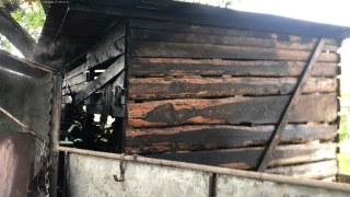 У Бориславі згоріла будівля з дровами