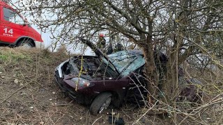 На Львівщині у ДТП  постраждав водій Mazda