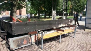 У Львові згоріла тролейбусна зупинка