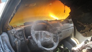 В автомобільній пожежі на Стрийщині постраждав чоловік