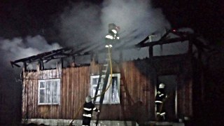 На Дрогобиччині вщент згорів житловий будинок