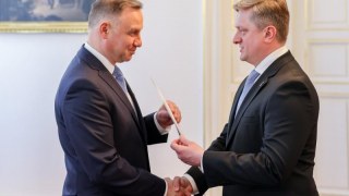 Посол Зварич вручив Анджею Дуді вірчі грамоти