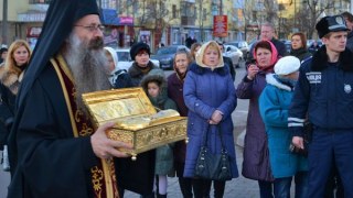 До Львова привезли ікону та мощі великомученика Георгія Побідоносця