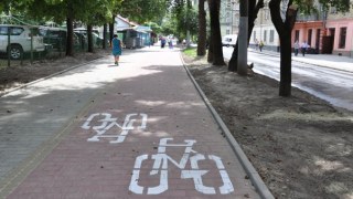У Львові облаштували близько 620 метрів велодоріжки майже за 2 млн грн