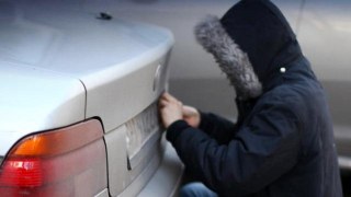 Львівські поліцейські спіймали ще одного крадія номерних знаків