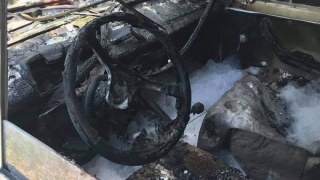 На Сокальщині згоріла автівка ВАЗ