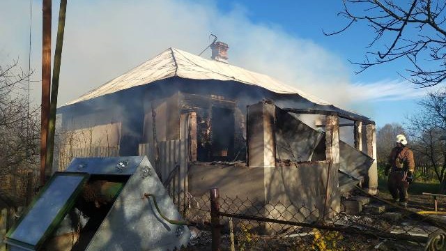 пожежа у селі Гутисько-Тур'янське