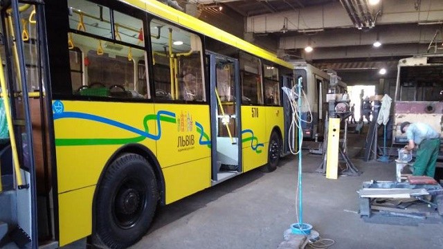 Відремонтований тролейбус