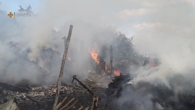 пожежа у селі Руда-Сілецька