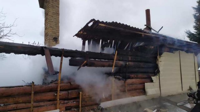 пожежа у селі Бистриця Гірська