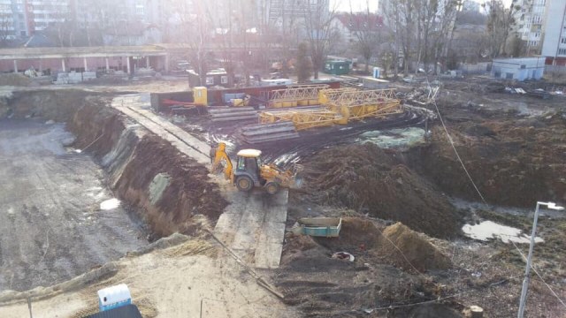 Будівництво на вул. Княгині Ольги